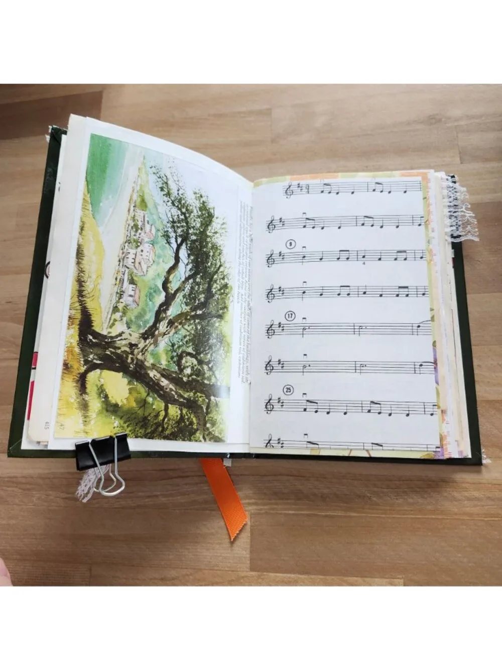 Junk Journal Handmade Hardcover Hand Bound 162 pages